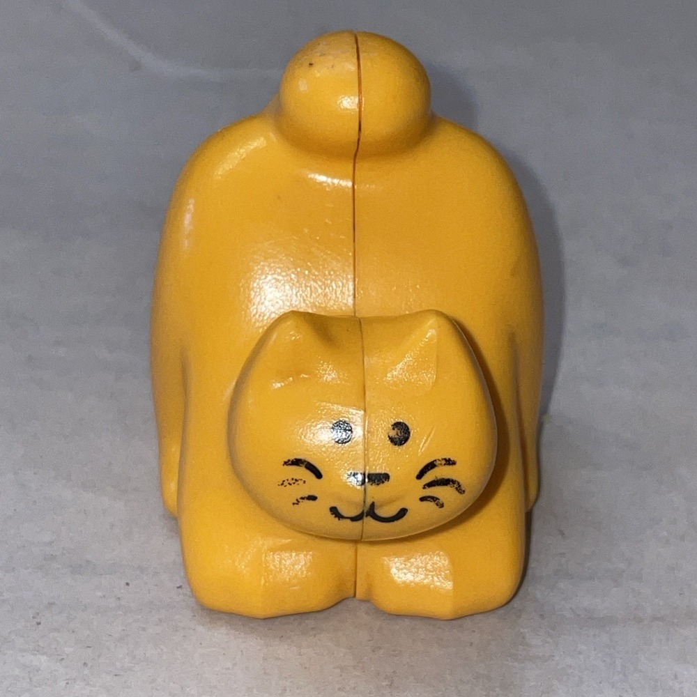 HTF Vintage Little Tikes Kitty Orange Cat Figure Dollhouse Pets‎ Replacement